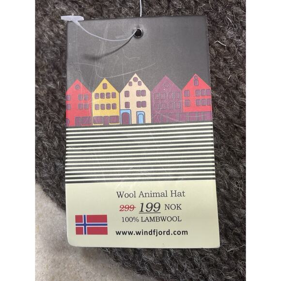 New-Bear Beanie Cap/Hat 100% Lambs Wool Warm Knit Cute Ski Winter Wear - Picture 5 of 7